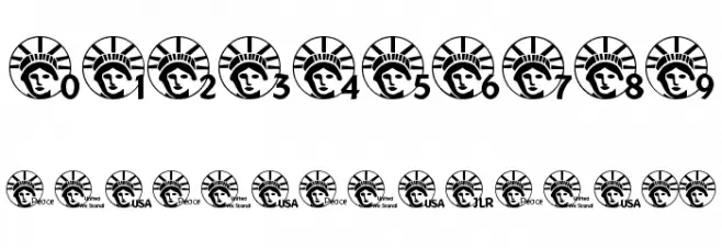 JLR Lady Liberty LSF Font OTHER CHARS