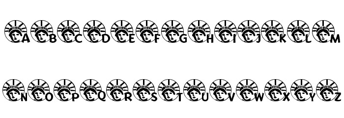 JLR Lady Liberty LSF Font Litere mici