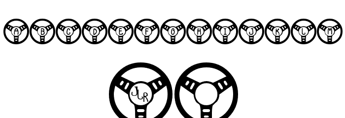 JLR Li'l Bit Drives Font OTHER CHARS