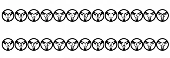 JLR Li'l Bit Drives Fonte MINÚSCULAS