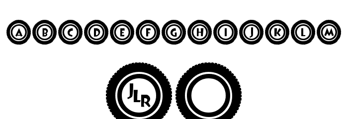 JLR Li'l Bit Tires Font OTHER CHARS