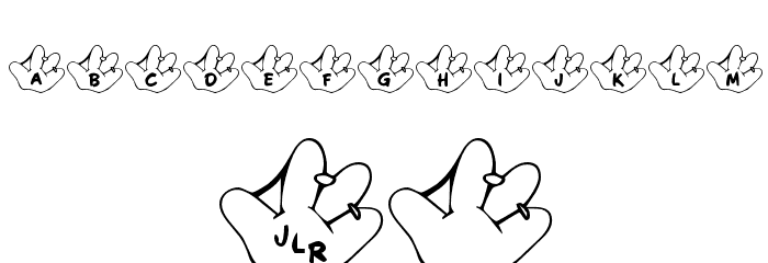 JLR Li'l Leeg Font Alte caractere
