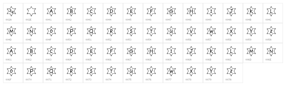 JLR Li'l Sheriff Character Map