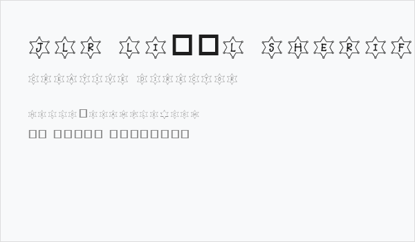 JLR Li'l Sheriff Business Card