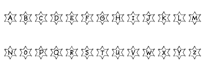 JLR Li'l Sheriff Font LOWERCASE