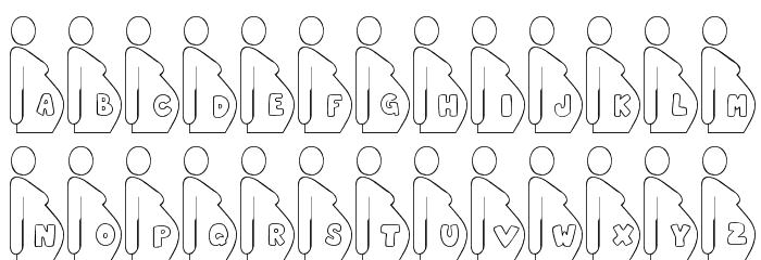 JLR Mom 2 Be Font LOWERCASE