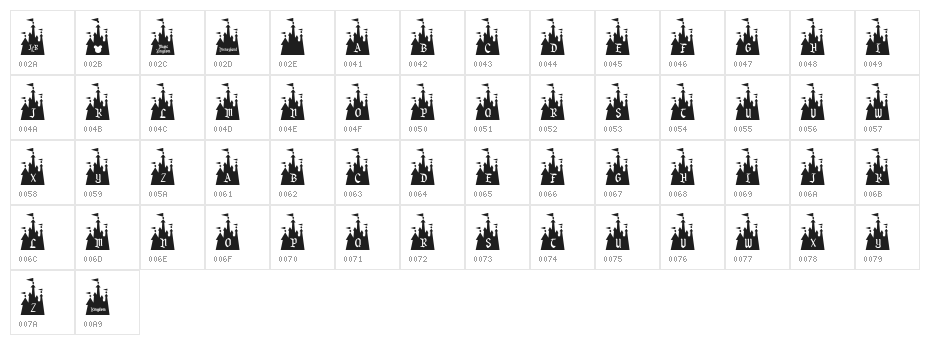 JLR Mouse House Character Map