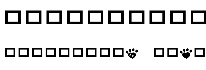 JLR Pawrty Hearty Font OTHER CHARS