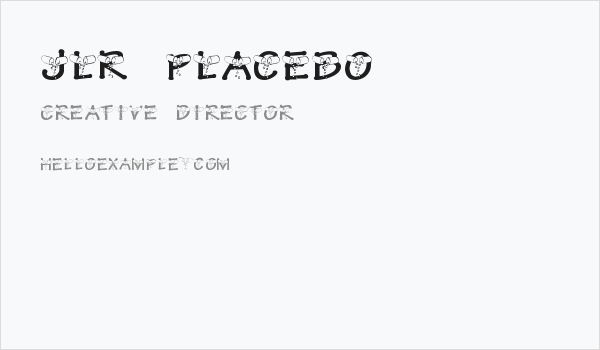 JLR Placebo Business Card