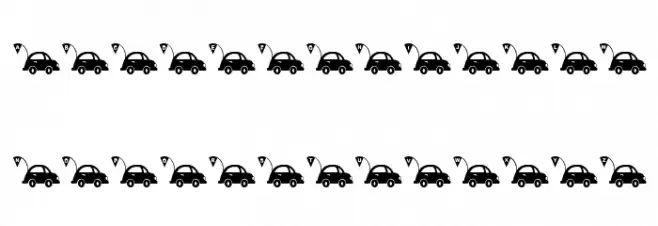 JLR Punch Buggy Шрифта ВЕРХНИЙ