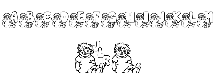 JLR Rags 1 Font OTHER CHARS