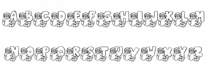 JLR Rags 1 Schriftart Groß