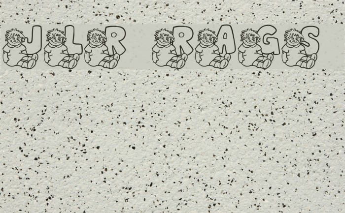 JLR Rags 1 Font examples