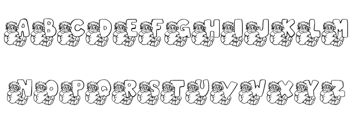 JLR Rags 1 Font LOWERCASE