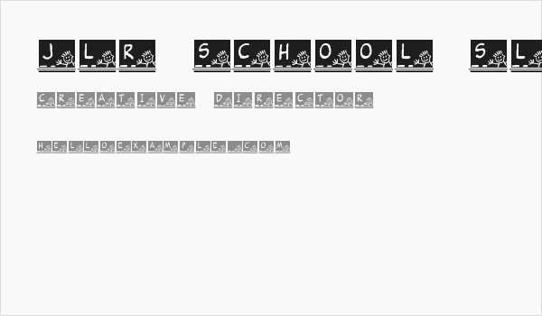 JLR School Slate Business Card