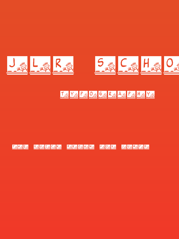 JLR School Slate Poster