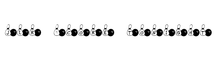 JLR Score Tonight Font