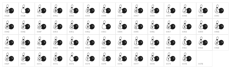 JLR Score Tonight Character Map