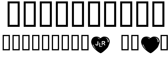 JLR Simple Hearts Font OTHER CHARS