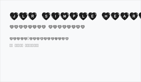 JLR Simple Hearts Business Card