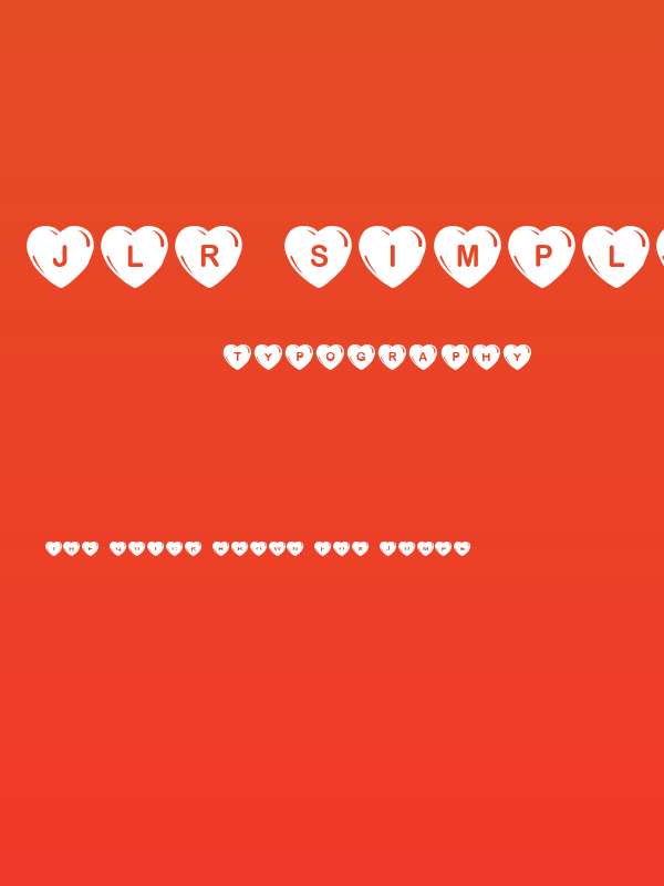 JLR Simple Hearts Poster