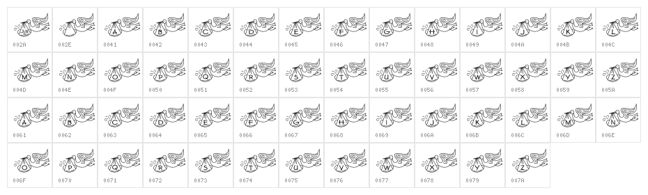 JLR Special Delivery Character Map