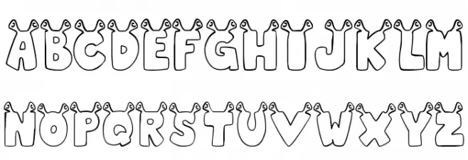 JLR Star Shrek Schriftart Groß