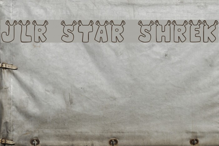 JLR Star Shrek Font examples