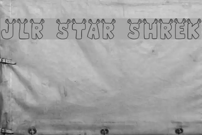 JLR Star Shrek Font examples