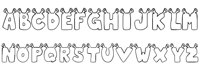 JLR Star Shrek Font LOWERCASE