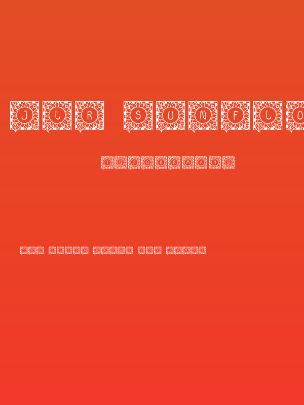 JLR Sunflower Poster