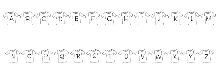 JLR T-Shirt Font LOWERCASE