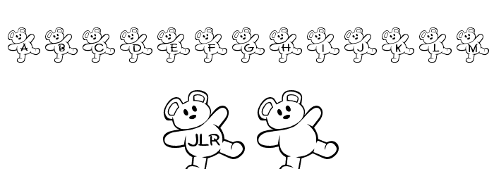 JLR Teddy Bear Font OTHER CHARS