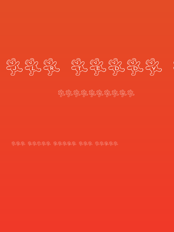 JLR Teddy Bear Poster