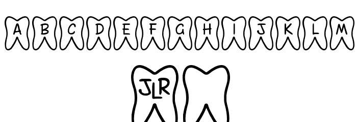 JLR Toofy Grin Font OTHER CHARS