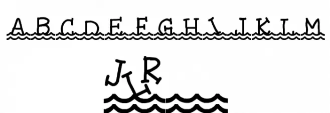 JLR Waves Font OTHER CHARS