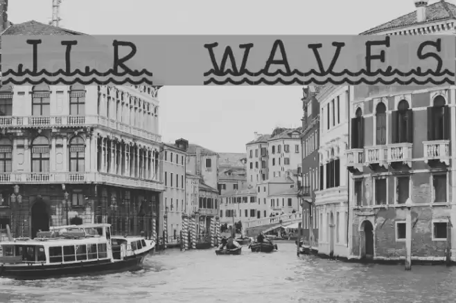 JLR Waves Font examples