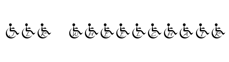 JLR Wheelchair Font - FFonts.net