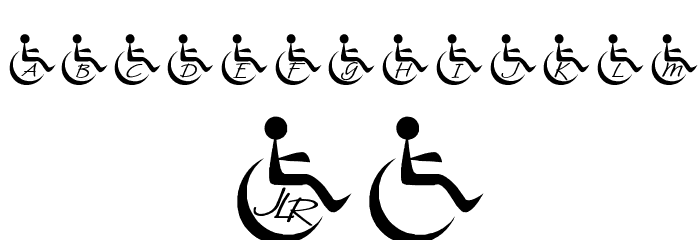 JLR Wheelchair Font OTHER CHARS