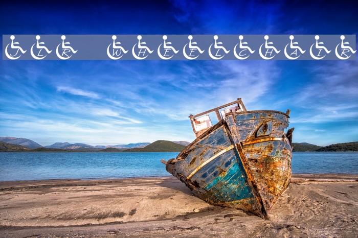 JLR Wheelchair Font examples