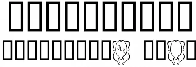 JLR White Meat Font OTHER CHARS