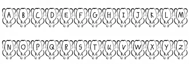 JLR White Meat Schriftart Groß