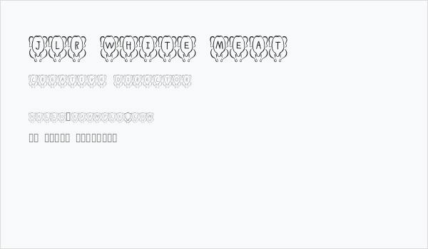 JLR White Meat Business Card