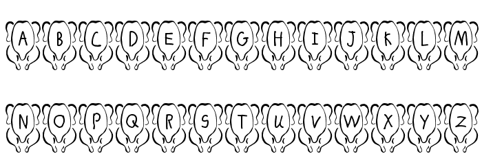 JLR White Meat Font LOWERCASE