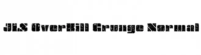 JLS OverKill Grunge Normal  Frei Schriftart Herunterladen