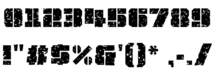 JLS OverKill Grunge Normal Font OTHER CHARS