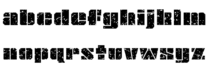 JLS OverKill Grunge Normal Font LOWERCASE