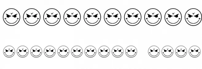 JLS Smiles Sampler Schriftart Anderer Schreiben