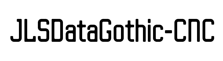 JLSDataGothic-CNC Font