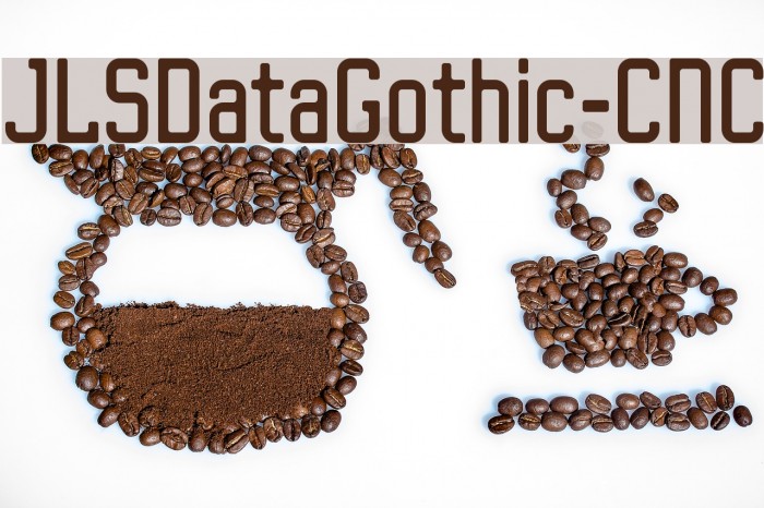 JLSDataGothic-CNC Font examples